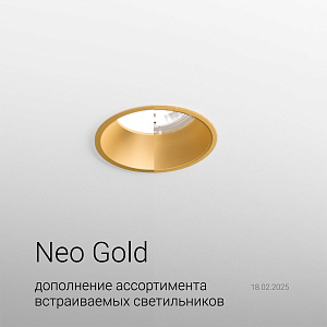 Дополнение ассортимента встраиваемого светильника: Neo Gold